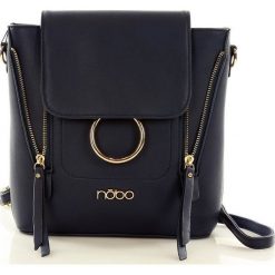 Plecaki damskie: NOBO Elegancka torebka – plecak granatowy