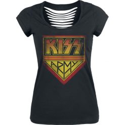 Kiss Army Koszulka damska czarny. Czarne t-shirty damskie Kiss, xxl. Za 99,90 zł.
