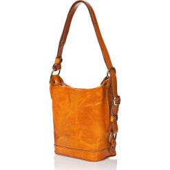 Torebki klasyczne damskie: Skórzana torebka w kolorze brązowym – 25 x 21 x 15 cm