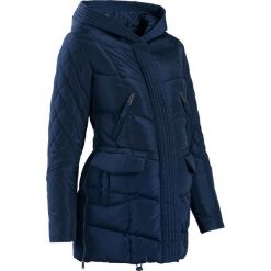 Płaszcz ciążowy pikowany z regulacją obwodu bonprix ciemnoniebieski. Niebieskie kurtki damskie bonprix, bez wzorów, moda ciążowa. Za 124,99 zł.