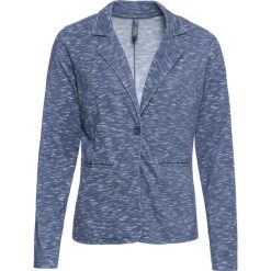 Żakiet dresowy melanżowy bonprix indygo melanż. Niebieskie żakiety damskie bonprix, bez wzorów, z dresówki. Za 79,99 zł.
