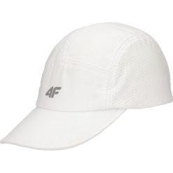 Czapka z daszkiem męska CAM002 - biały. Białe czapki męskie marki 4f, w paski. Za 44,99 zł.