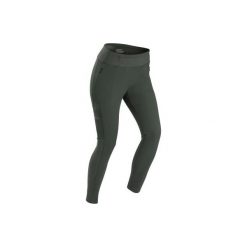 Legginsy trekkingowe | TRAVEL 500 damskie. Czarne legginsy damskie FORCLAZ, l, bez wzorów, z elastanu. Za 169,99 zł.