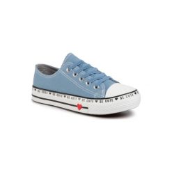 Nelli Blu CSS20036-2 Jeansowy. Trampki dziewczęce Nelli Blu, bez wzorów, z jeansu, bez zapięcia. Za 59,99 zł.