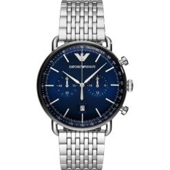 Emporio Armani - Zegarek. Szare zegarki męskie Emporio Armani, ze stali. W wyprzedaży za 1249,00 zł.