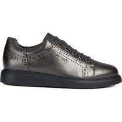 Geox - Buty. Szare buty sportowe damskie Geox, bez wzorów, z gumy, sportowe. W wyprzedaży za 279,90 zł.