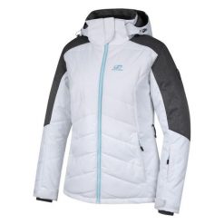 Hannah Damska Kurtka Nanett, Bright White/Gray Mel, 38. Szare kamizelki damskie Hannah, bez wzorów, sportowe, bez kaptura. W wyprzedaży za 455,00 zł.