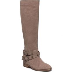 Kozaki R.POLAŃSKI - 1028 Cappucino 42 Zamsz. Brązowe kozaki damskie R.Polański, ze skóry, bez obcasa, na obcasie, bez zapięcia. Za 439,00 zł.
