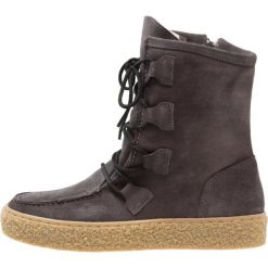 Botki damskie: Ca’Shott Botki sznurowane grey