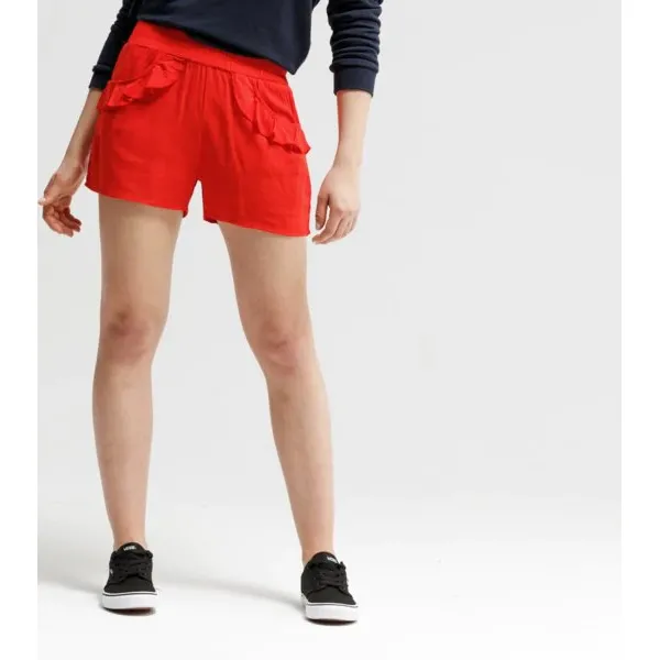 Feewear Szorty Tapajos , czerwony, rozmiar S. Czerwone szorty damskie Feewear, na lato, s, bez wzorów, z bawełny, wakacyjne. W wyprzedaży za 44,99 zł.