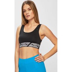 Puma - Biustonosz. Czarne biustonosze sportowe damskie Puma, xs, bez wzorów, z elastanu. W wyprzedaży za 89,90 zł.