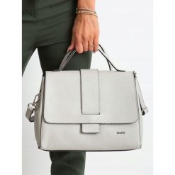 JENNA Damska Torebka Skórzana Kuferek Do Ręki. Kuferki damskie ROVICKY, w paski, z jeansu, eleganckie, na ramię, bez dodatków. W wyprzedaży za 299,00 zł.