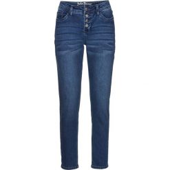 Dżinsy multi-stretch BOYFRIEND, dł. 7/8 bonprix niebieski. Niebieskie jeansy damskie bonprix, z jeansu. Za 109,99 zł.