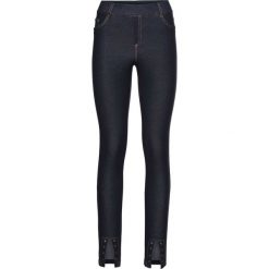 Legginsy w optyce dżinsów bonprix niebieski "stone”. Niebieskie legginsy marki bonprix. Za 59,99 zł.