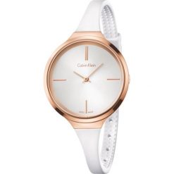Calvin Klein Lively Zegarek Biały. Białe zegarki damskie Calvin Klein, złote. Za 1007,95 zł.