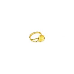 InspiRING Bursztyn Mleczny Mini złoto. Żółte pierścionki damskie Brazi druse jewelry, z bursztynem, złote. Za 135,00 zł.
