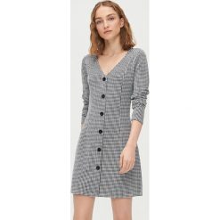 Sukienka mini z guzikami - Czarny. Czarne sukienki damskie Cropp, s, mini. Za 79,99 zł.