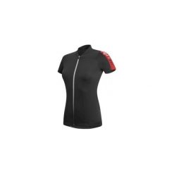 T-shirty damskie: RH+ Koszulka damska Spirit W Jersey czarno czerw r. L (ECD0256)