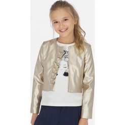 Mayoral - Kurtka dziecięca 128-167 cm. Żółte kurtki dziewczęce Mayoral, bez wzorów, z poliesteru, krótkie, bez kaptura. Za 165,90 zł.