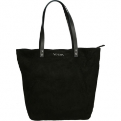 Torba - 66-643-O NERO. Szare torebki klasyczne damskie Venezia, ze skóry. Za 219,00 zł.