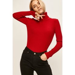 Answear - Sweter. Czerwone swetry damskie ANSWEAR, s, bez wzorów, z elastanu, bez rękawów. W wyprzedaży za 59,90 zł.