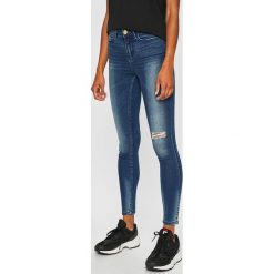 Vila - Jeansy Commit Felicia. Niebieskie jeansy damskie Vila, xs, bez wzorów, z elastanu. W wyprzedaży za 79,90 zł.