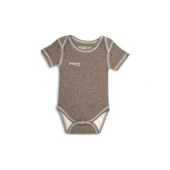 Body Brown Fleck 0-3m. Brązowe body niemowlęce marki Juddlies, bez wzorów, bez rękawów. Za 38,08 zł.