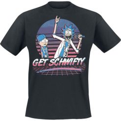 Rick And Morty Get Schwifty T-Shirt czarny. Czarne koszulki męskie marki Rick And Morty, s, bez wzorów, bez kołnierzyka. Za 74,90 zł.
