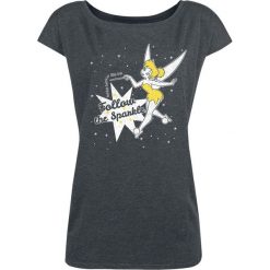 T-shirty damskie: Piotruś Pan Tinker Bell – Follow The Sparkle Koszulka damska odcienie ciemnoszarego