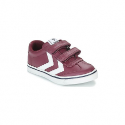 Buty Dziecko Hummel HOP JR. Fioletowe trampki dziewczęce Hummel, bez wzorów, bez zapięcia. Za 175,20 zł.