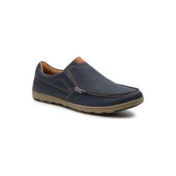 LANETTI M17SS143-1. Niebieskie półbuty męskie Lanetti, bez wzorów, ze skóry ekologicznej, bez zapięcia. Za 99,99 zł.
