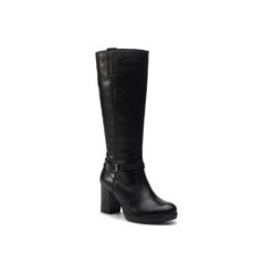 LASOCKI SM-7471-10. Czarne kozaki damskie Lasocki, ze skóry. Za 399,99 zł.