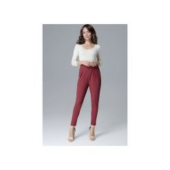 Spodnie L018 Bordo. Czerwone spodnie damskie marki Lenitif, xl. Za 169,00 zł.