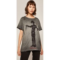 Medicine - T-shirt MOVIES. Szare topy damskie MEDICINE, s, z nadrukiem, z bawełny, z okrągłym kołnierzem. Za 69,90 zł.