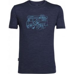 Koszulki sportowe męskie: Icebreaker Koszulka Sportowa Mens Tech Lite Ss Crewe Van Life Fathom Hthr Xl