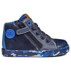 Geox Botki Chłopięce Kilwi 27 Niebieskie. Niebieskie buty chłopięce zimowe marki Geox. Za 279,00 zł.