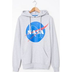 Bluza z kapturem NASA - Szary. Szare bluzy męskie House, s, bez wzorów, z kapturem, bez rękawów, z kapturem. Za 119,99 zł.
