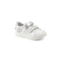 Buty Dziecko GBB SANDRA. Białe trampki dziewczęce GBB, bez wzorów, bez zapięcia. Za 164,50 zł.