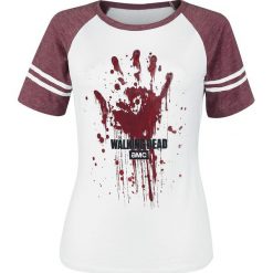 The Walking Dead Hand Koszulka damska biały/czerwony. Czerwone koszulki damskie The Walking Dead, xl, z nadrukiem, z okrągłym kołnierzem, bez rękawów. Za 121,90 zł.