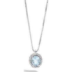 Naszyjniki damskie: Naszyjnik – złoto białe 750, Aquamarine…
