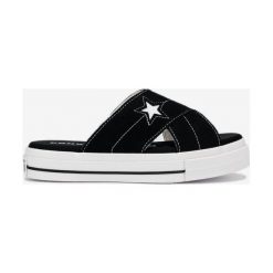 Converse One Star Kapcie Czarny. Czarne kapcie damskie Converse, ze skóry. Za 188,95 zł.