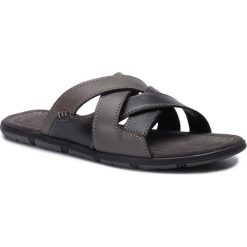 Klapki LASOCKI FOR MEN - MB-18011-01 Black. Szare klapki męskie Lasocki For Men, bez wzorów, ze skóry. Za 99,99 zł.