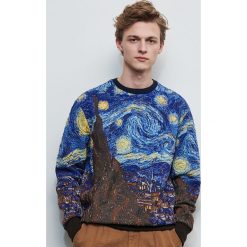 Bluza Gwiaździsta noc - Żółty. Żółte bluzy męskie Reserved, xs, bez wzorów, bez kołnierzyka, bez rękawów, bez kaptura. Za 139,99 zł.