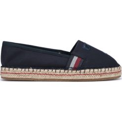 Tommy Hilfiger Espadryle Niebieski. Niebieskie espadryle damskie TOMMY HILFIGER, bez wzorów, z materiału, bez obcasa. Za 326,95 zł.