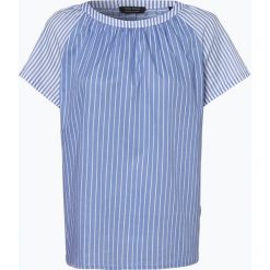Marc O'Polo - Bluzka damska, niebieski. Niebieskie bluzki damskie Marc O'Polo, w paski, z bawełny, polo, bez rękawów. Za 249,95 zł.