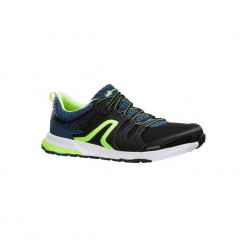 Buty męskie do chodu sportowego PW 240 czarno-żółte. Czarne buty fitness męskie NEWFEEL, z gumy. Za 129,99 zł.