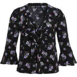 Bluzki asymetryczne: Topshop LATTICE Bluzka black