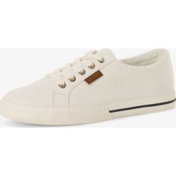 Lauren Ralph Lauren - Tenisówki damskie z dodatkiem skóry, biały. Białe trampki i tenisówki damskie Lauren Ralph Lauren, bez wzorów, ze skóry, bez zapięcia. Za 349,95 zł.