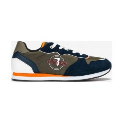 Trussardi Jeans Tenisówki Zielony. Zielone trampki męskie Trussardi Jeans, bez wzorów, z jeansu, bez zapięcia. Za 585,95 zł.
