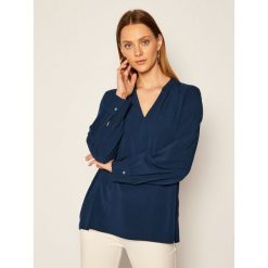 Bluzka Marc O'Polo 007 1199 42633. Niebieskie bluzki damskie Marc O'Polo, bez wzorów, polo, bez rękawów. Za 349,00 zł.